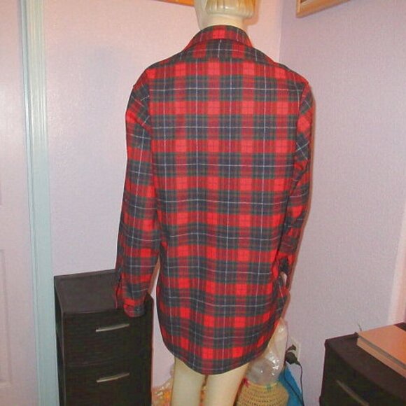 Vtg Pendleton Wool Shirt Mens Size M Tartan Button Up Western Cowboy USA Made - Picture 8 of 11
